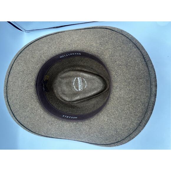 Stetson Hat Cowboy Fitted Mens X-Large Brown Wool Crushable Water Repellent USA - Picture 7 of 16